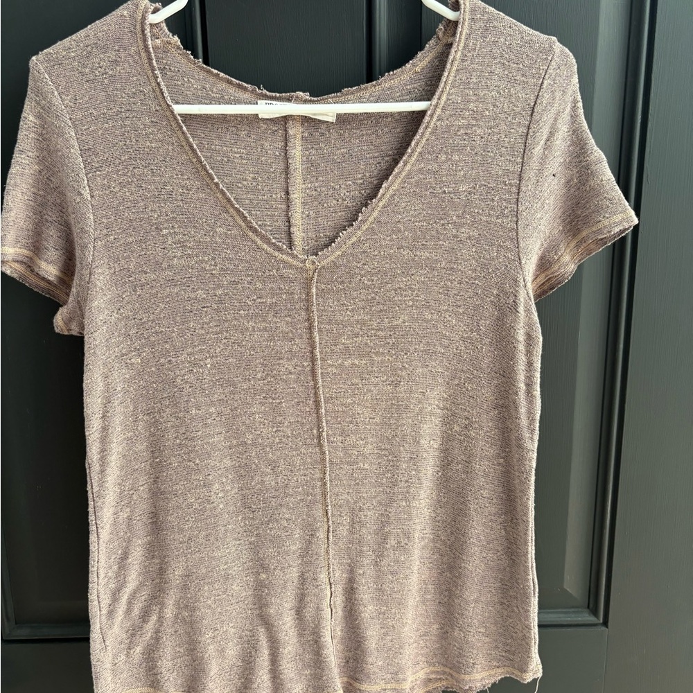 Project Social T Tan Fitted Short Sleeve Tee